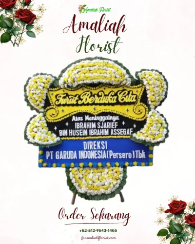 Papan Bunga Duka di Wadungasri Sidoarjo