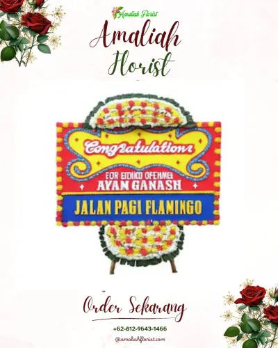 Bunga Papan Congratulation di Wadungasri Sidoarjo